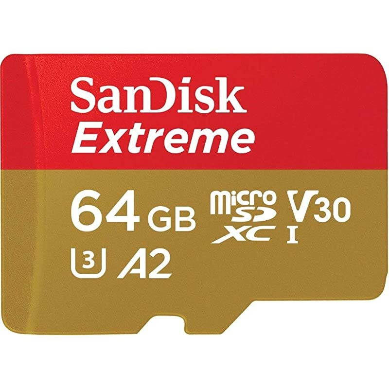Extreme 64GB microSD UHS-I Card with Adapter - 160MB/s with  MobileMate USB 3.0 microSD Card Reader