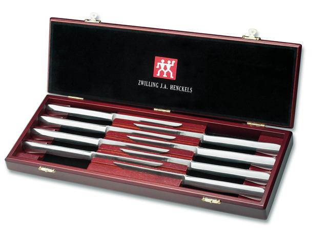 ZWILLING 8-pc Stainless Steel Steak Knife Set w/Presentation Case