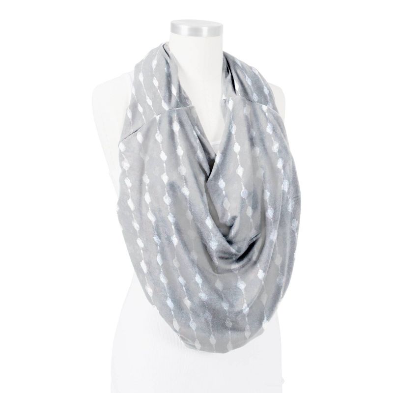 Bebe au Lait Pure & Simple 5-in-1 Cover with 2 Nursing Pads - Gray Shibori