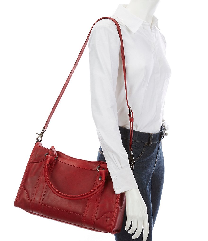 Frye Melissa Washed Leather Satchel Bag