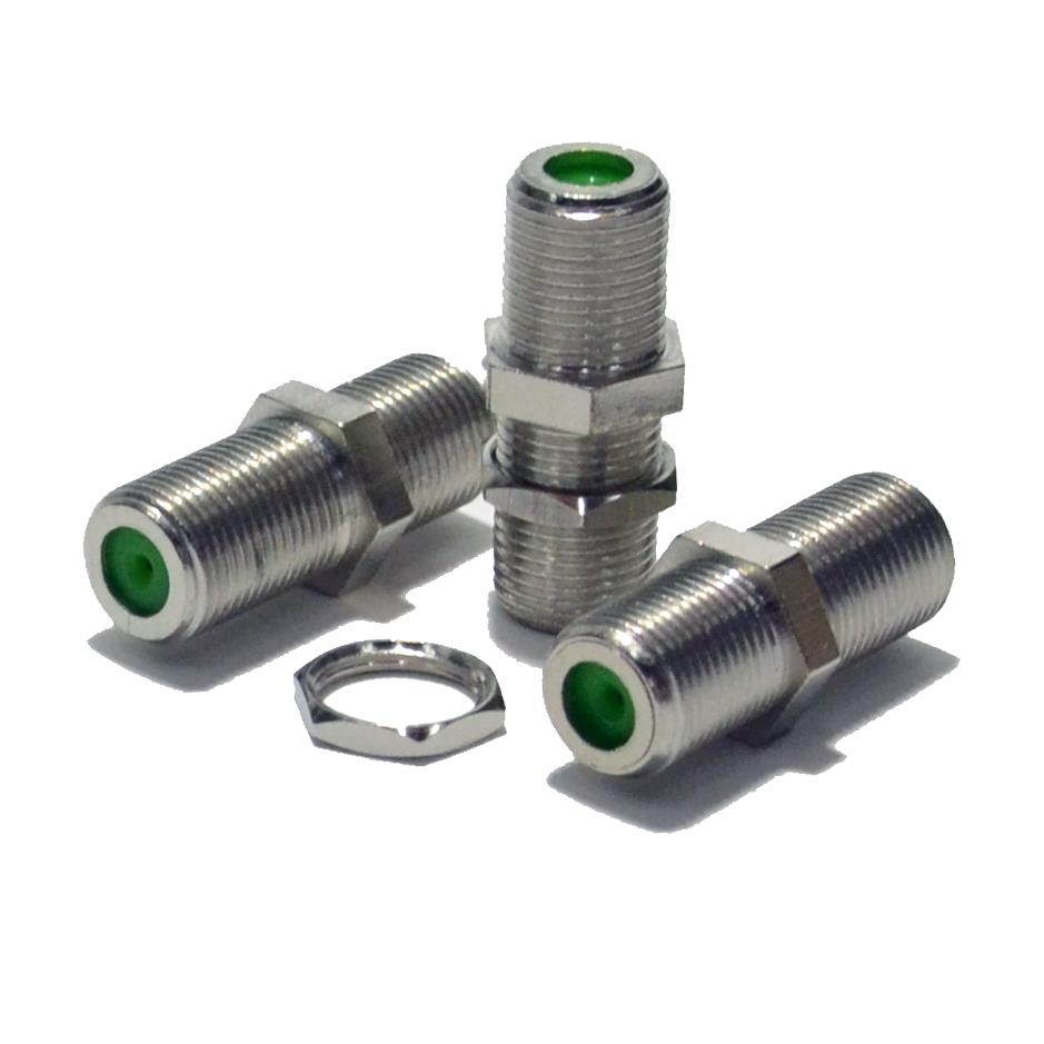 50 Pack F81 Barrel Connector 4GHz Coaxial Female to Female F type Adapter