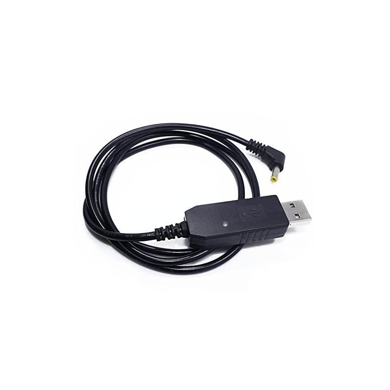 2.5mm USB Charger Cable with Indicator Light for  UV-5R UV-82 3800mAh Battery UV-S9/9S Two Way Radio