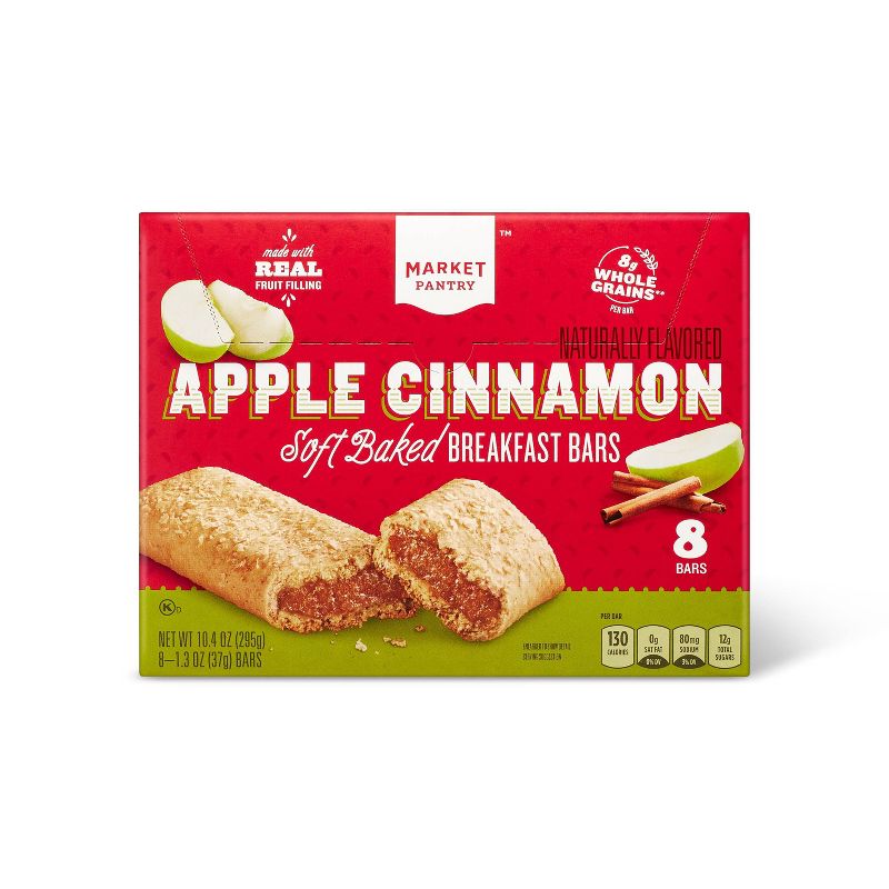 Apple Cinnamon Soft baked Breakfast Bars 8ct - Market Pantry™
