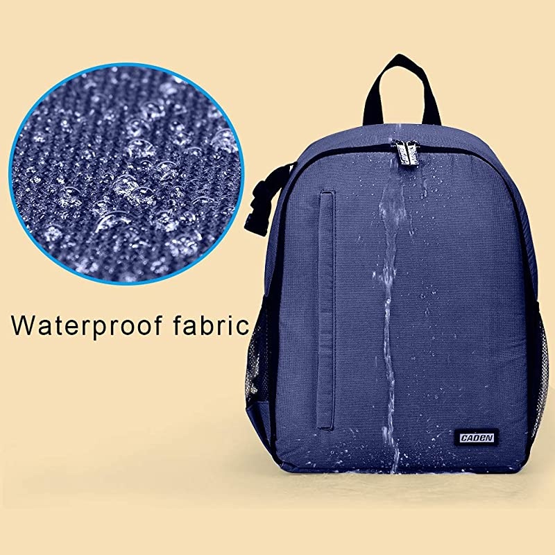 DSLR SLR Camera Backpack Bag for Mirrorless Cameras/Photographers, Camera Case Water-Repellent Compatible with Nikon Canon Sony Lens Tripod Accessories Photography Men Women (Small, Blue)