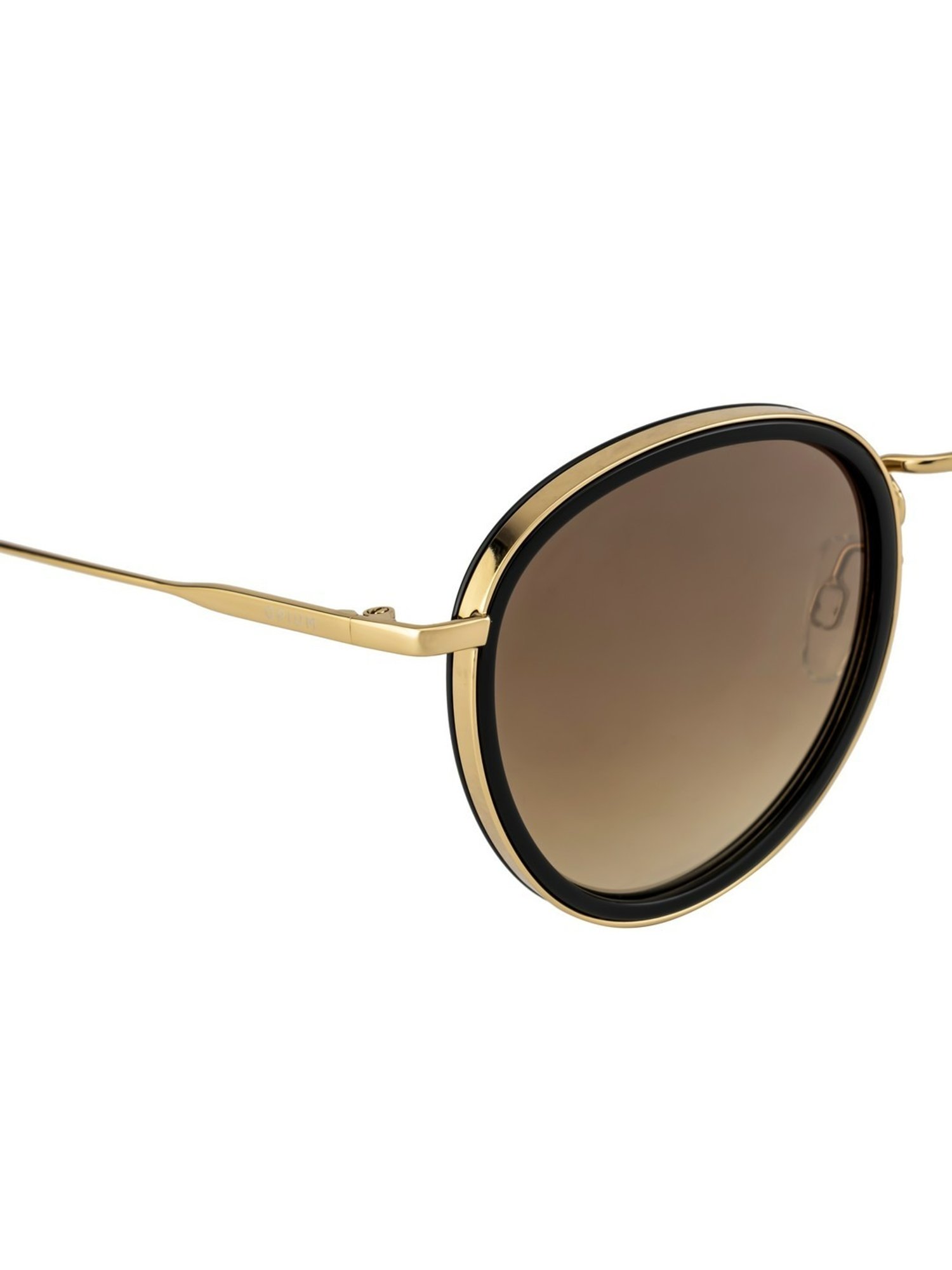 Opium Brown UV Protection Round Sunglasess for Women