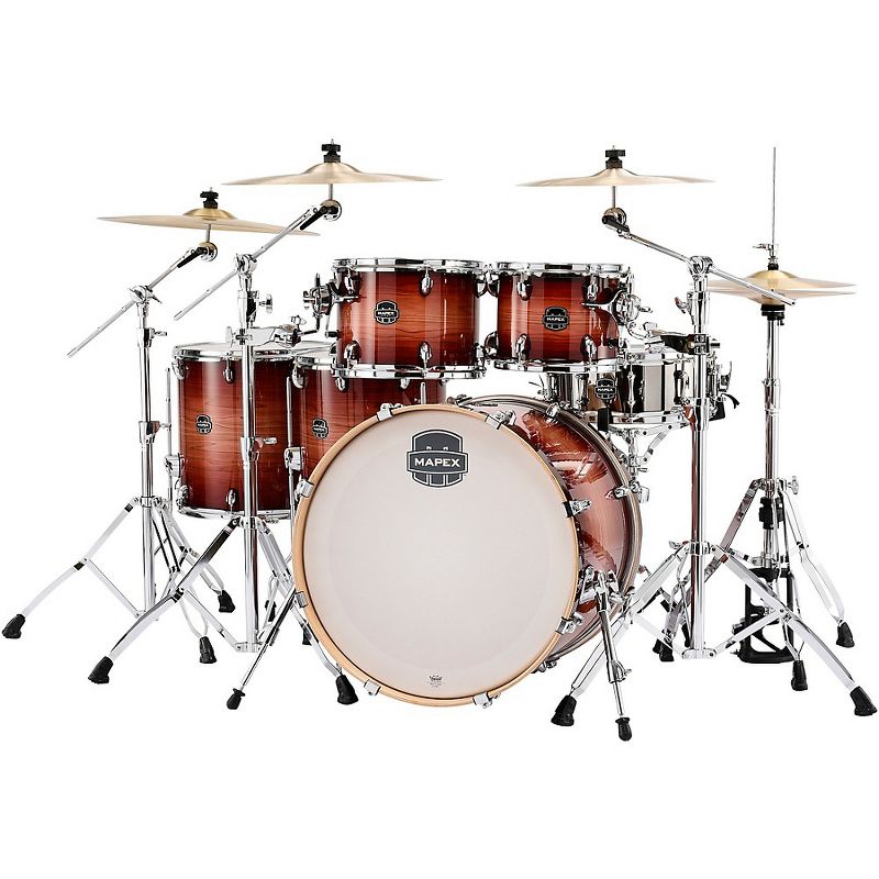 Mapex Armory Series Exotic Studioease 6-Piece Shell Pack with Deep Toms and 22 in. Bass Drum Redwood Burst