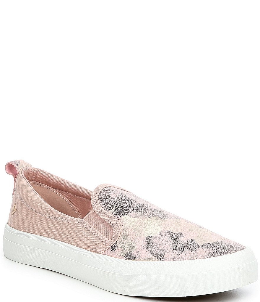 Sperry Women's Crest Twin Gore Metallic Camo Slip-On Sneakers