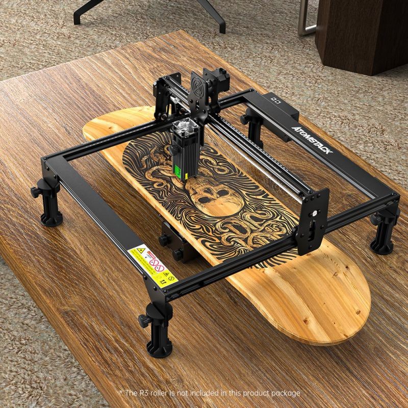 Laser Master - 450mm 30W CNC Engraving Cutting Machine - DIY Laser Marking for Metal - Eye Protection - Precise Fixed Focus Marker For Metal Vinyl Wood