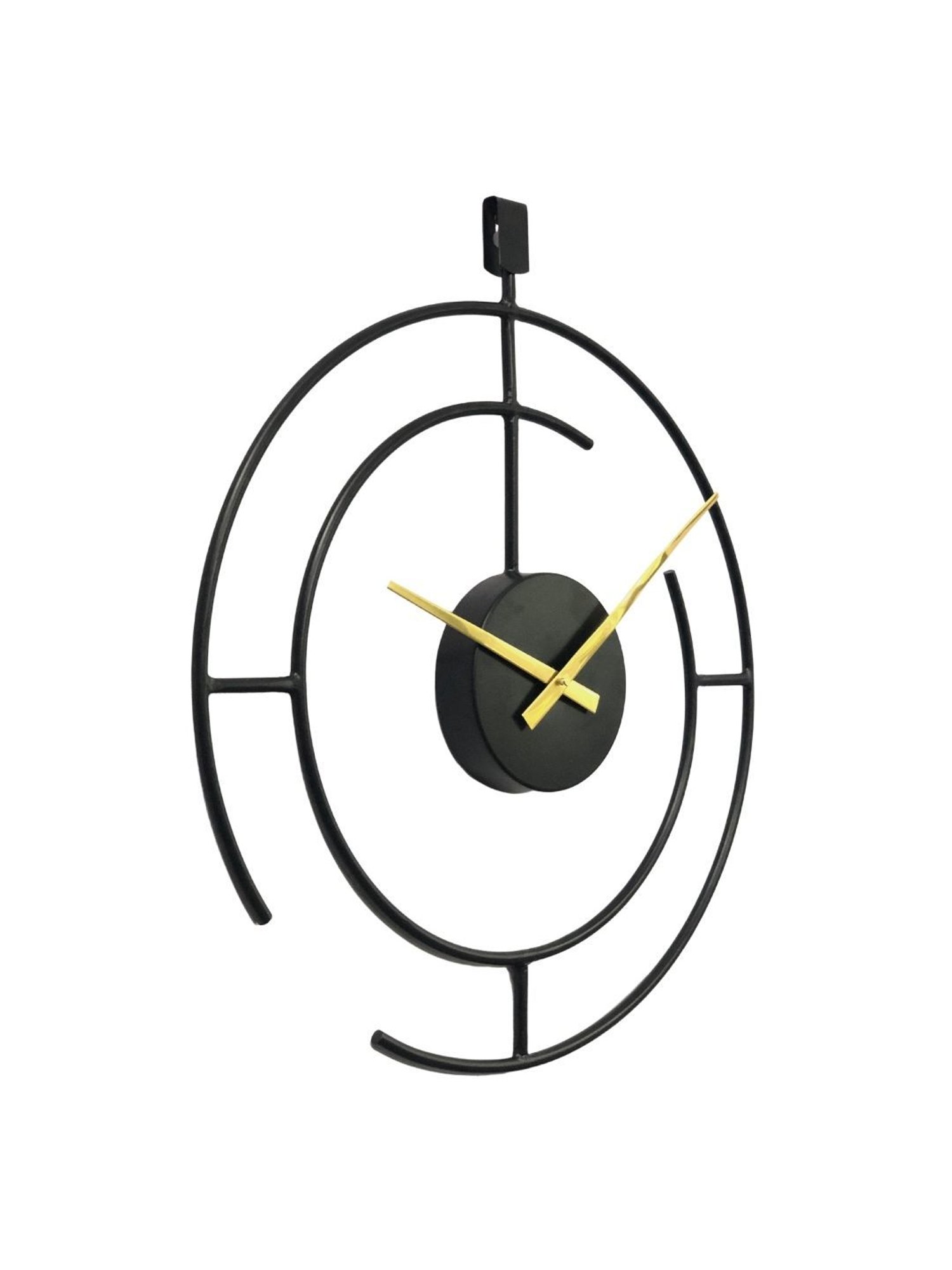 CHRONIKLE Round Black Iron Wall Clock