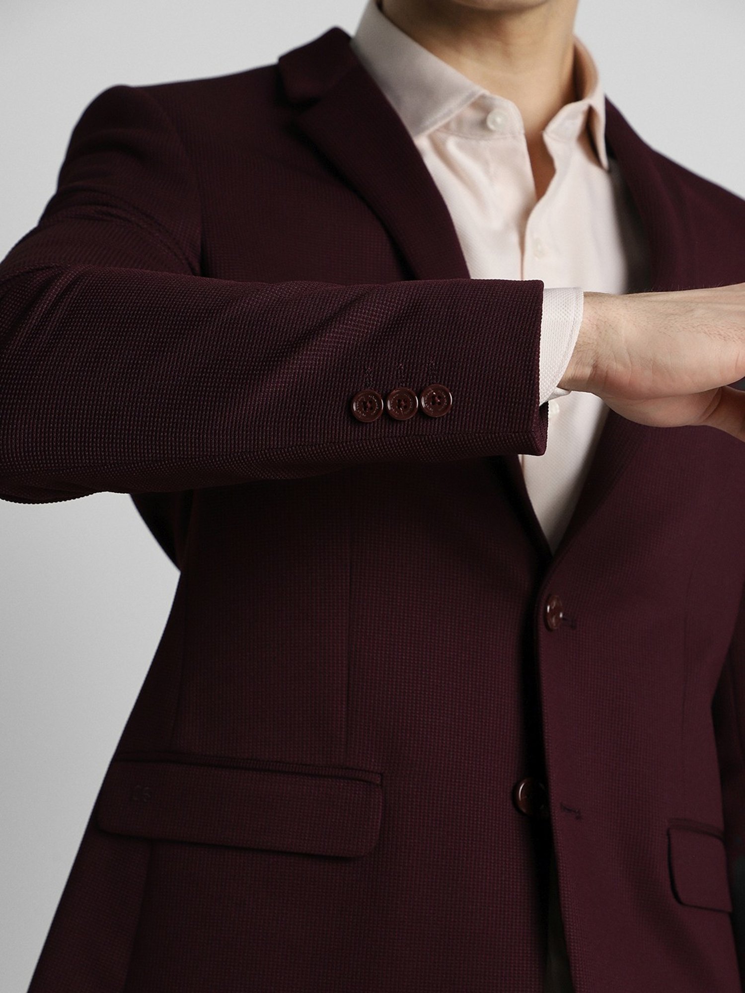 Vastramay Black Regular Fit Blazer