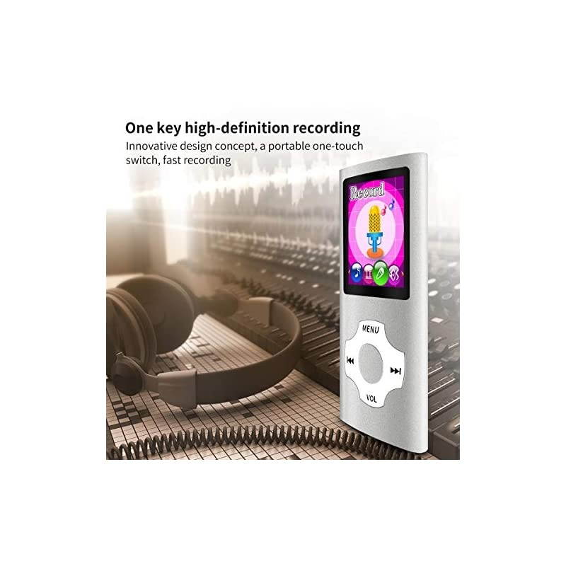 MP3/MP4 Portable Player,1.8 Inch LCD Screen,Max Support 64GB,Silver