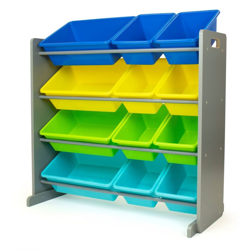 Elements Toy Storage Organizer with 12 Storage Bins - Humble Crew