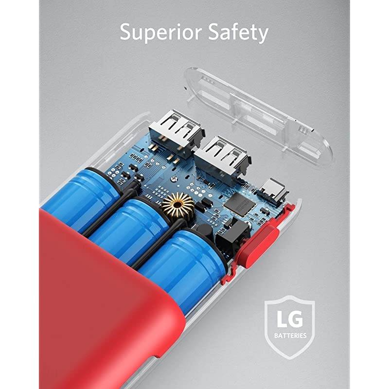 Portable Charger  PowerCore 20100mAh Ultra High Capacity Power Bank with 48A Output External Battery Pack for iPhone iPad Samsung Galaxy More Red