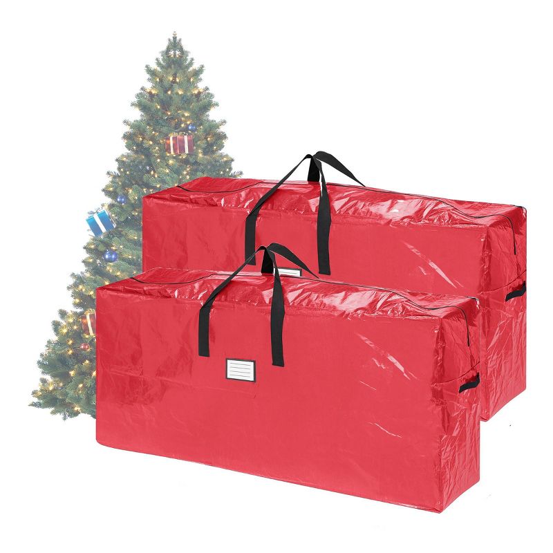 Elf Stor Extra Large 2pk Christmas Tree Bag For up to 9 Ft Tree Red