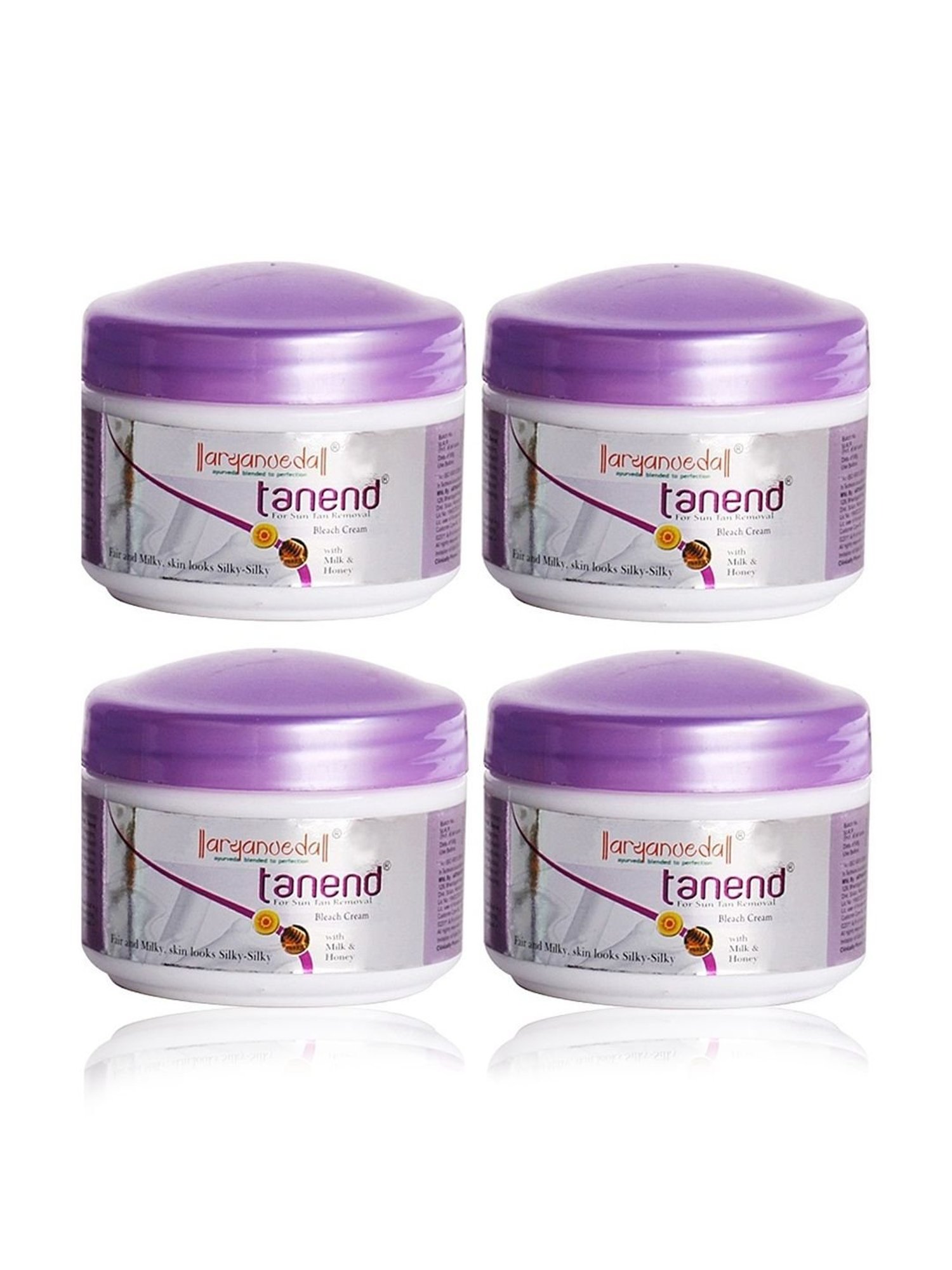 Aryanveda Tanend Bleach Cream For Skin Smoothening (Pack of 4)