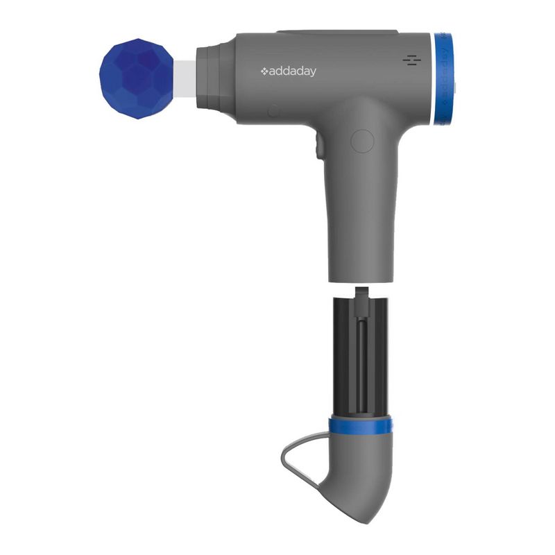 Addaday Me Time Massage Gun Bundle - Gray/Black