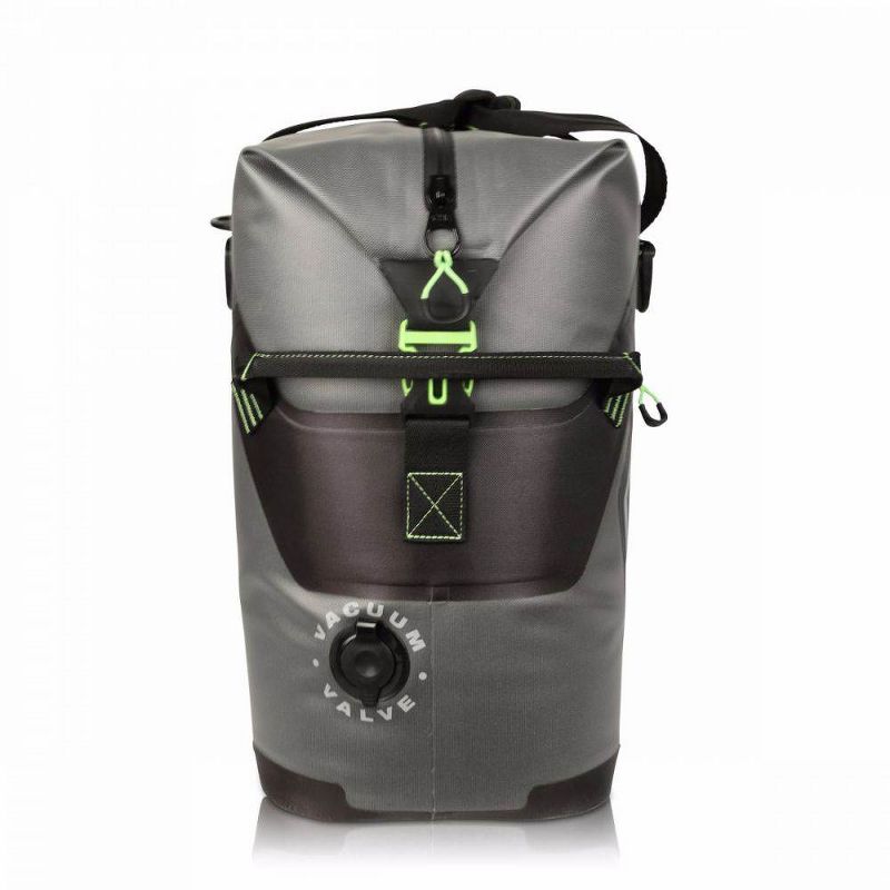 Engel Coolers High Performance 30 Liter Waterproof Soft Sided Cooler Green Bag with Adjustable Shoulder Strap, Bottle Opener, & Water Resistant Fabric
