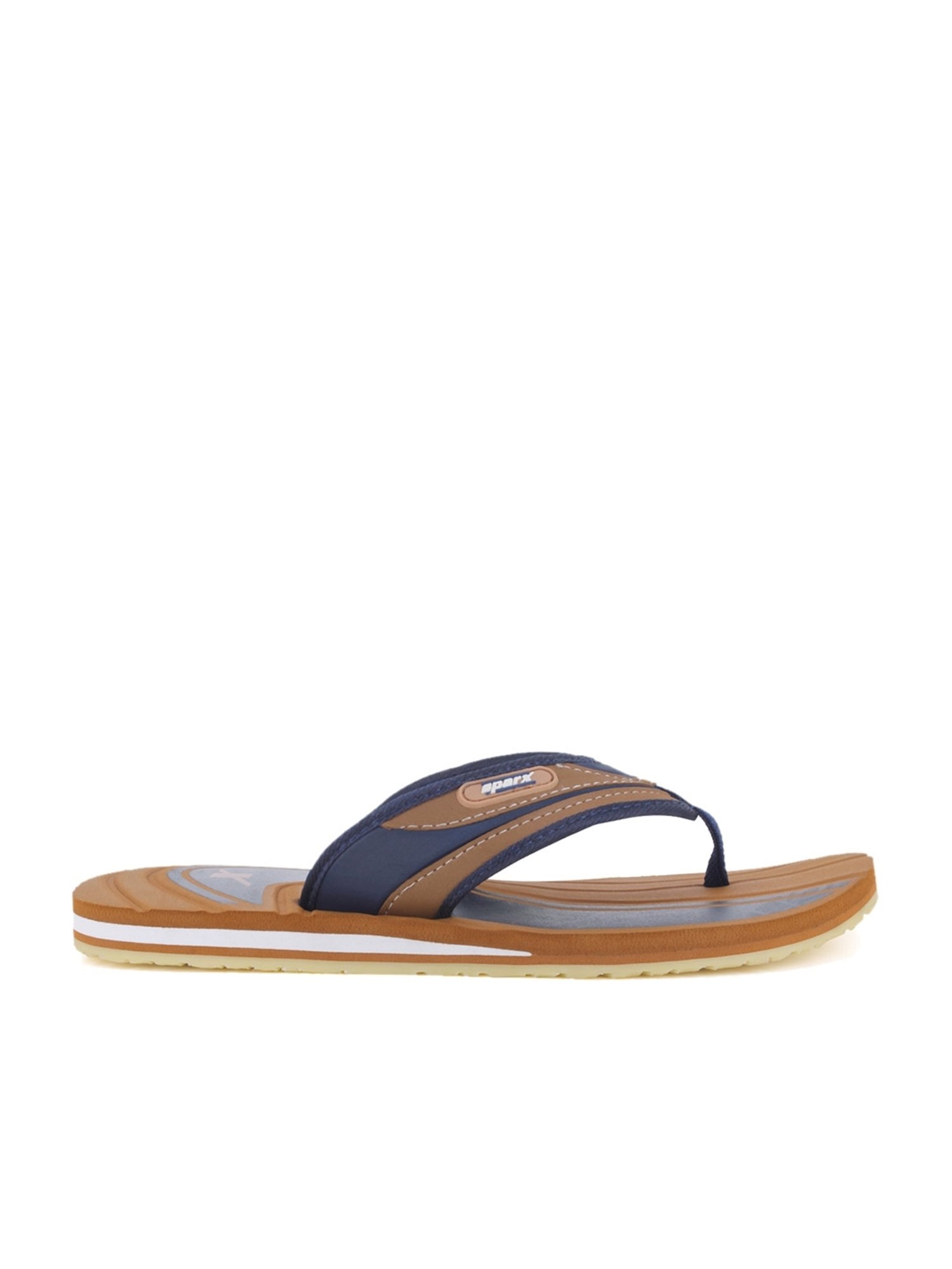 Sparx Men's Tan Flip Flops