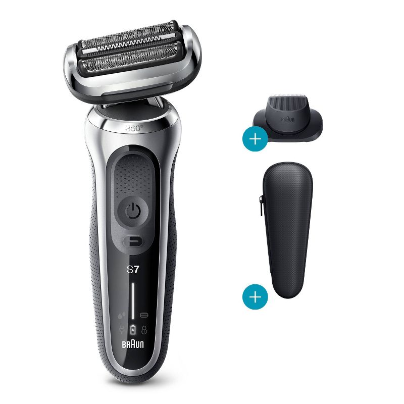 Braun Series 7 Flex Men's Rechargeable Wet & Dry Cordless Electric Foil Shaver 7020s