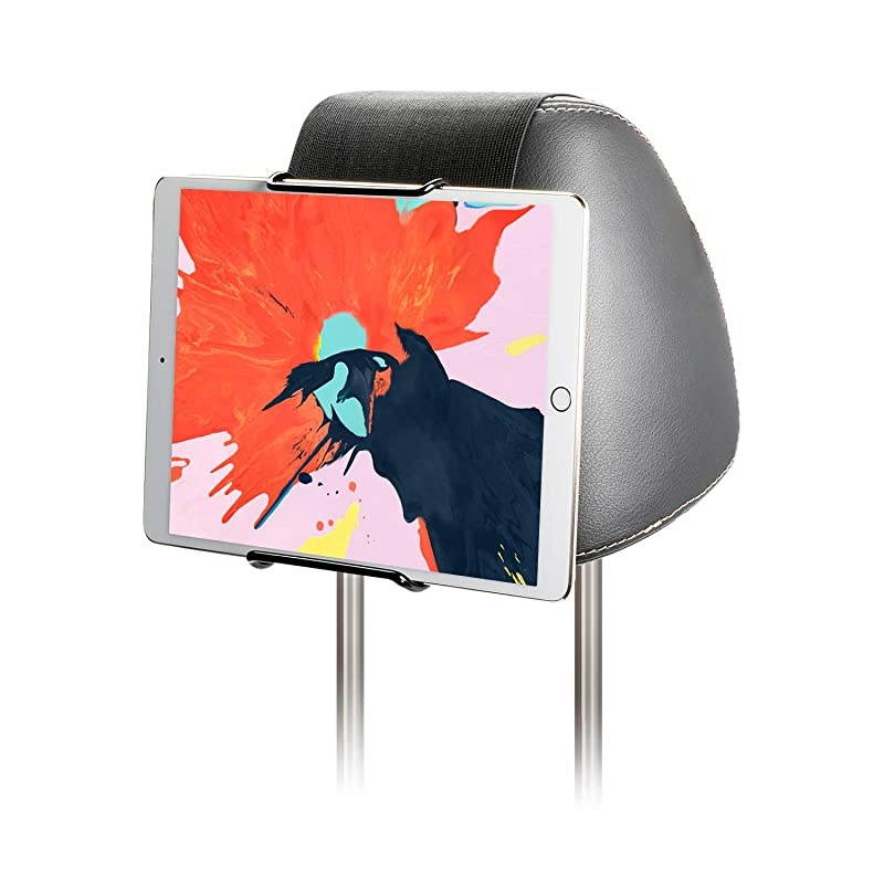 Car Headrest Mount Holder for 711 Tablets Apple iPad iPad MiniAirPro Samsung Galaxy Tabs Adjustable Strap Fits Most Headrests Universal Car Headrest Mount for Most Tablets Black