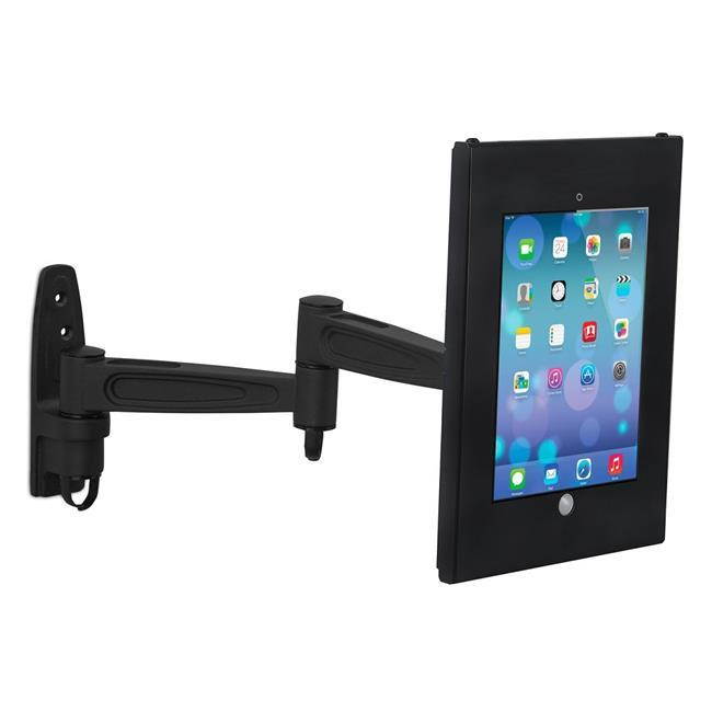 Mount-It! Secure Swing Arm iPad Pro Wall Mount | iPad Pro 12.9 Kiosk Black