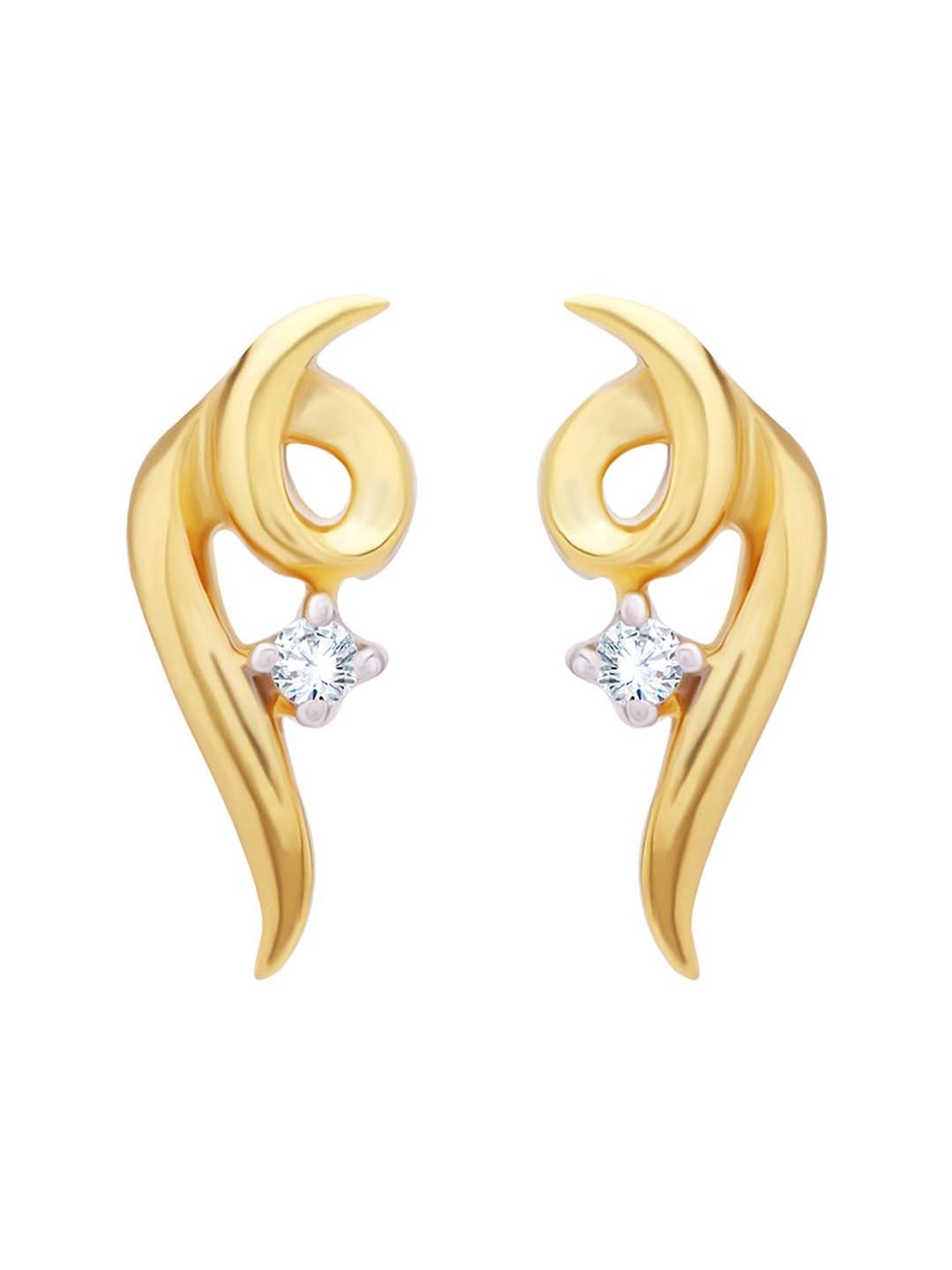 Waman Hari Pethe Jewellers 18k Gold & Diamond Earrings for Women