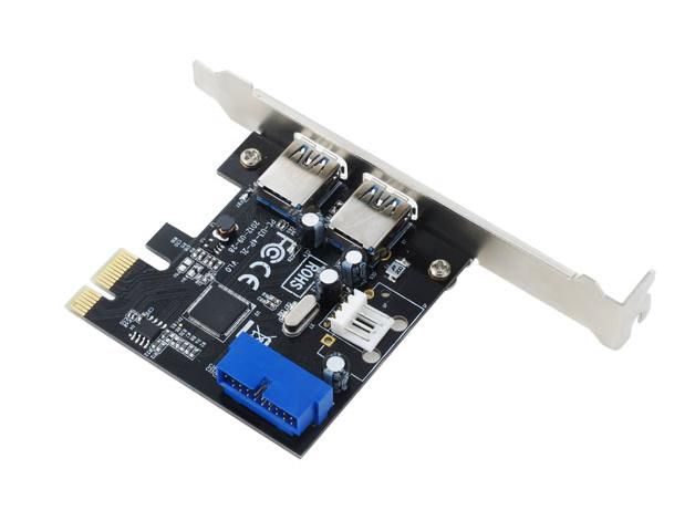 SEDNA - PCI Express USB 3.0 4 Port Adapter ( 2External + 2 Port Internal with 20 Pin connector )