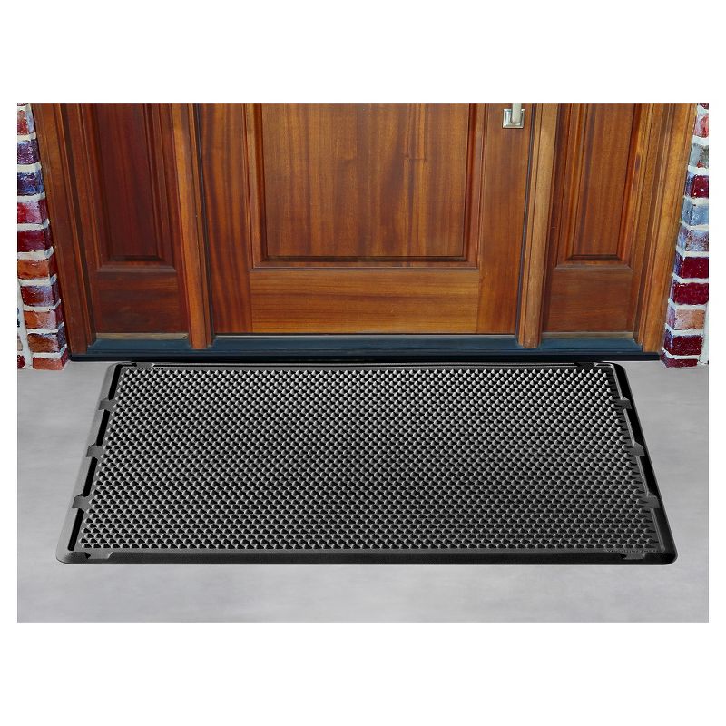 1'6"x2'6" Small Hello Door Mat Black - Threshold™