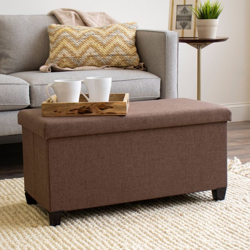 Sedona Storage Ottoman Taupe - Humble Crew