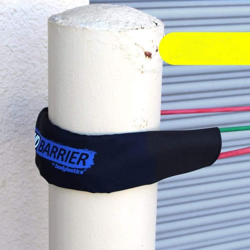 Bodylastics 22 Inch Barrier Nylon Protector Sleeve for Resistance Bands Versatile Workouts with Interior Padding and Reliable Velcro, Black