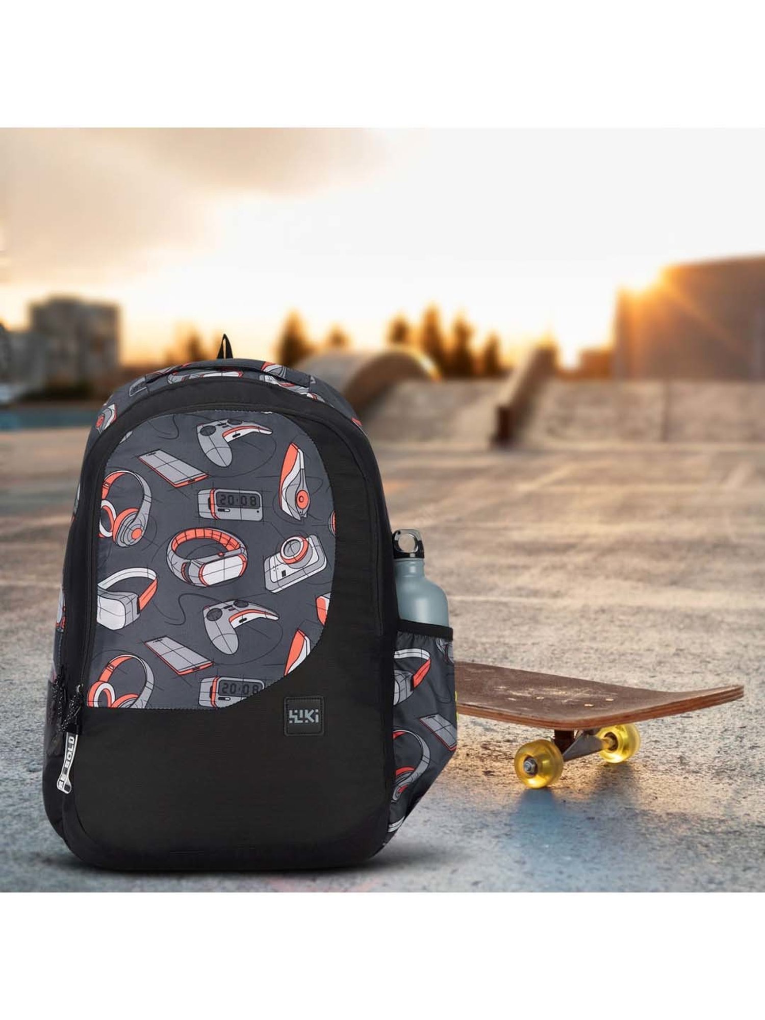 Wiki 29.5 Ltrs Black Medium Backpack