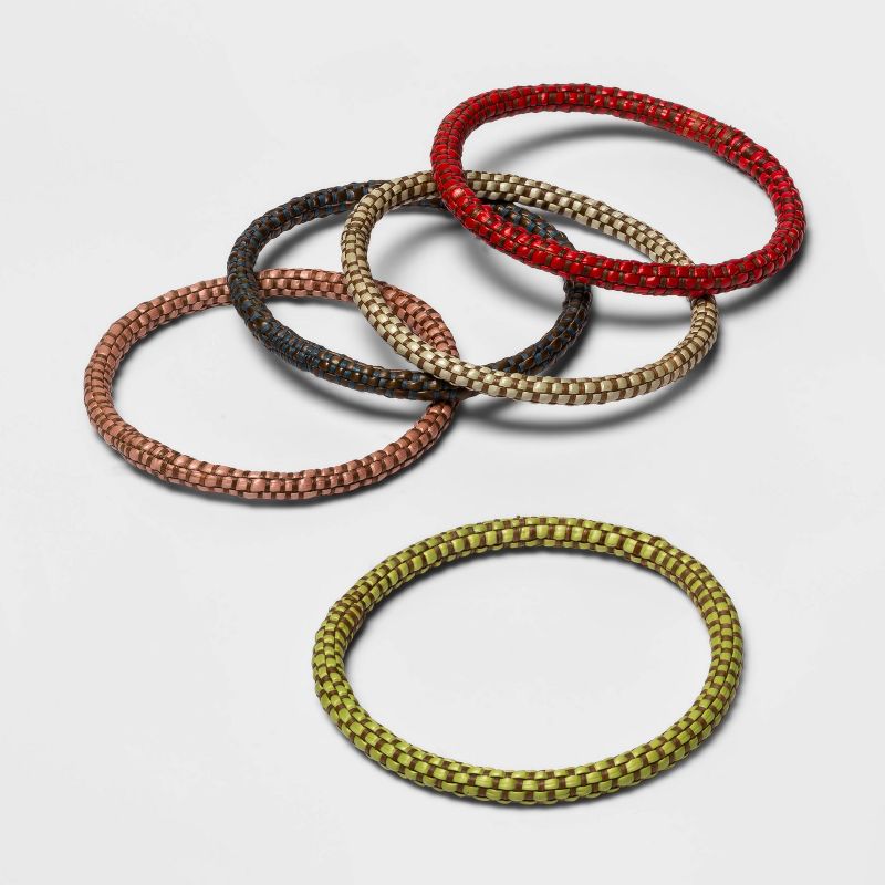 Set of 5 Cotton Jewelry Bangles - All Across Africa