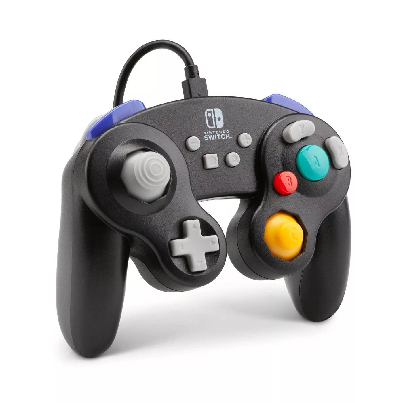 powera wired controller for nintendo switch  gamecube style: black  nintendo switch