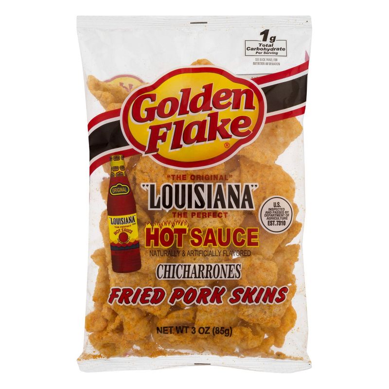 Golden Flake Hot Pork Skins - 3oz