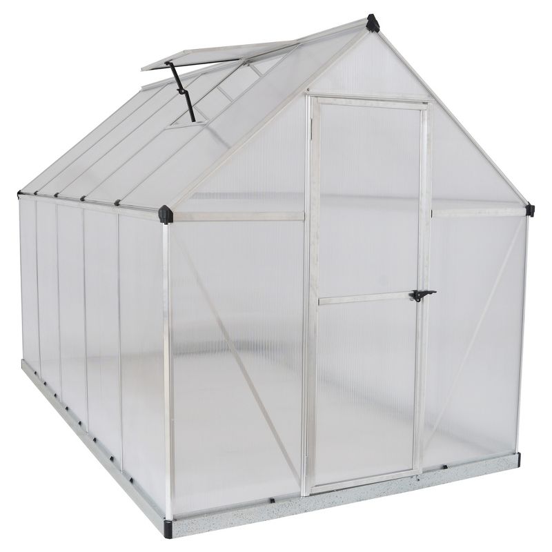 6'X10' Mythos Greenhouse - Silver - Palram