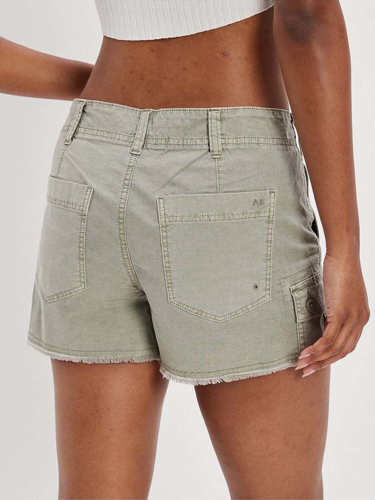 American Eagle Outfitters Green Cotton Shorts
