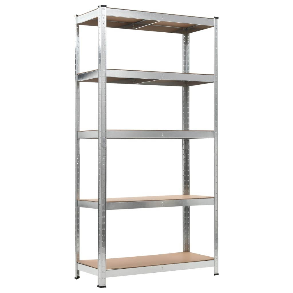 vidaXL 2x Storage Shelves 70.9" MDF Warehouse Collect Unit Rack Organizer
