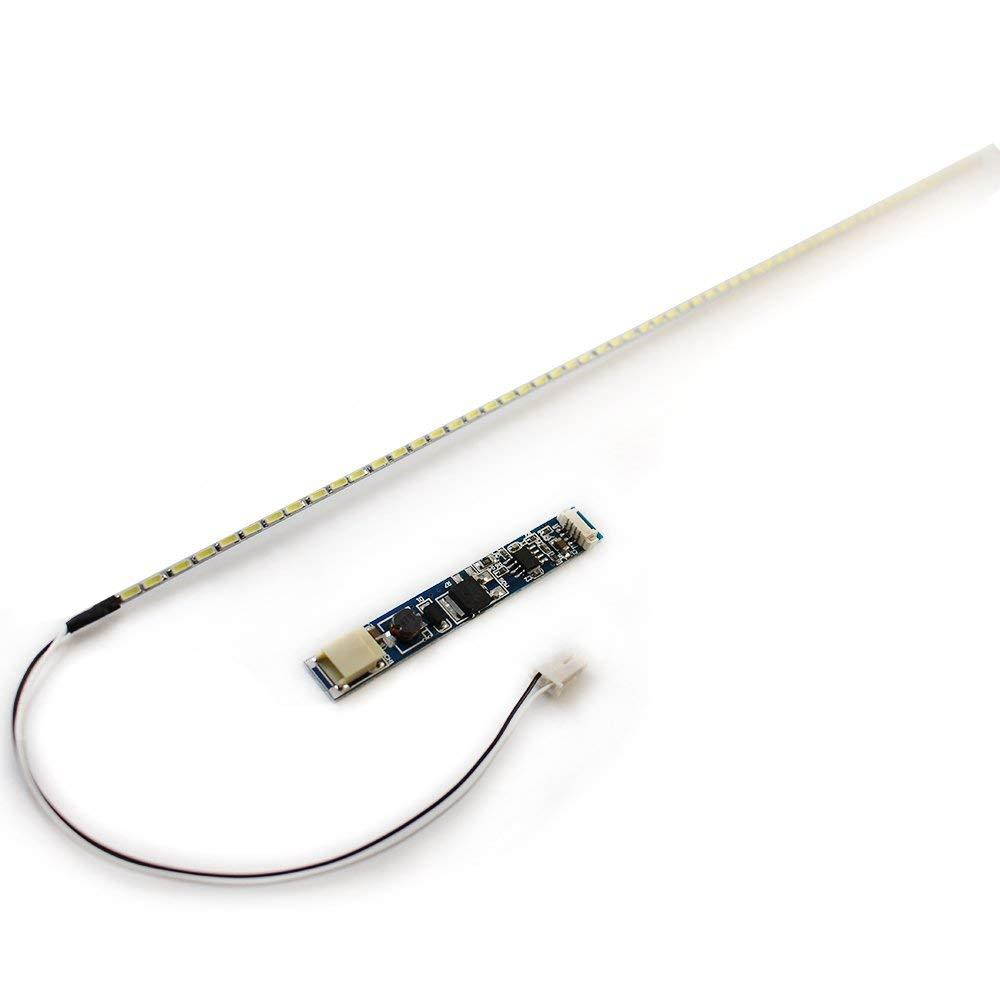 2x LCD Laptop Backlight Lamps Update to Dimable LED Kit Adjustable Light Board+ Strip 9-25v Input Support 7''-15.4''