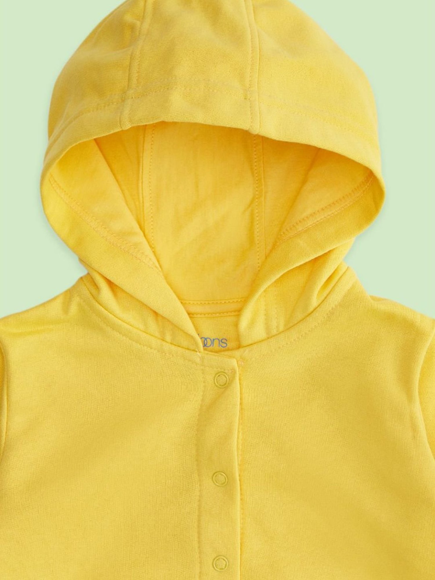 Pantaloons Baby Yellow Cotton Applique Full Sleeves Sweatshirt