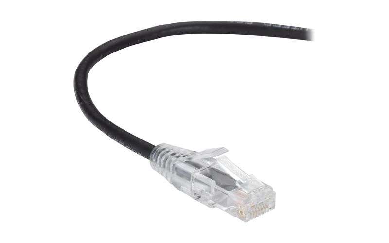 Black Box Slim-Net Cat.6a Patch UTP Network Cable - 7 ft Category 6a Network Cable for Patch Panel, Network Device - First End: 1 x RJ-45 Male Network