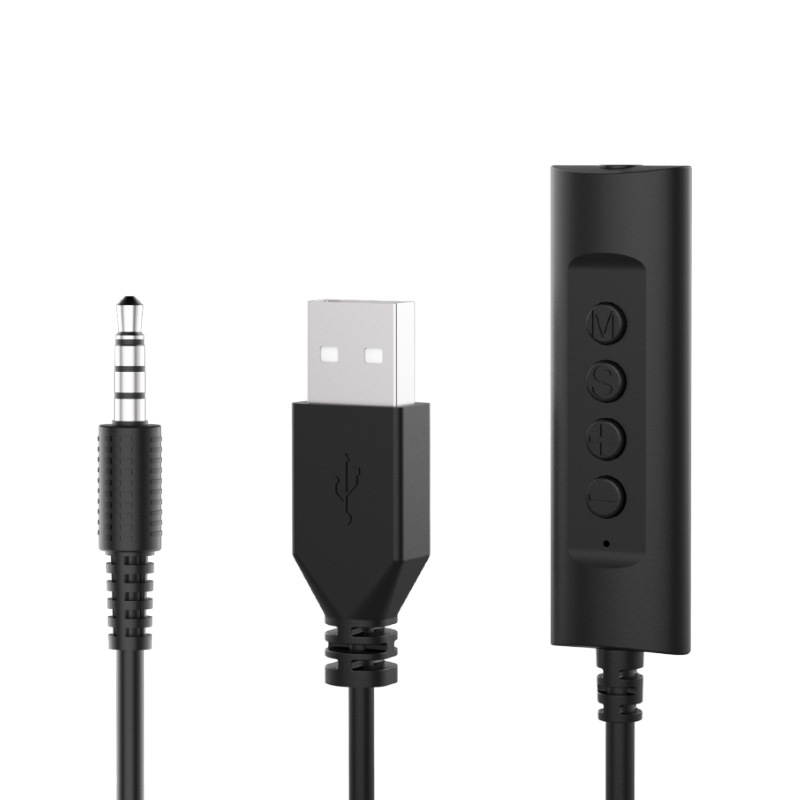 USB Headset Computer Headset with Noise Cancelling Microphone, Lightweight PC Headset Office Headphones Wired Headphones USB/3.5MM Headset for Skype Webinar Cell Phone Call Center