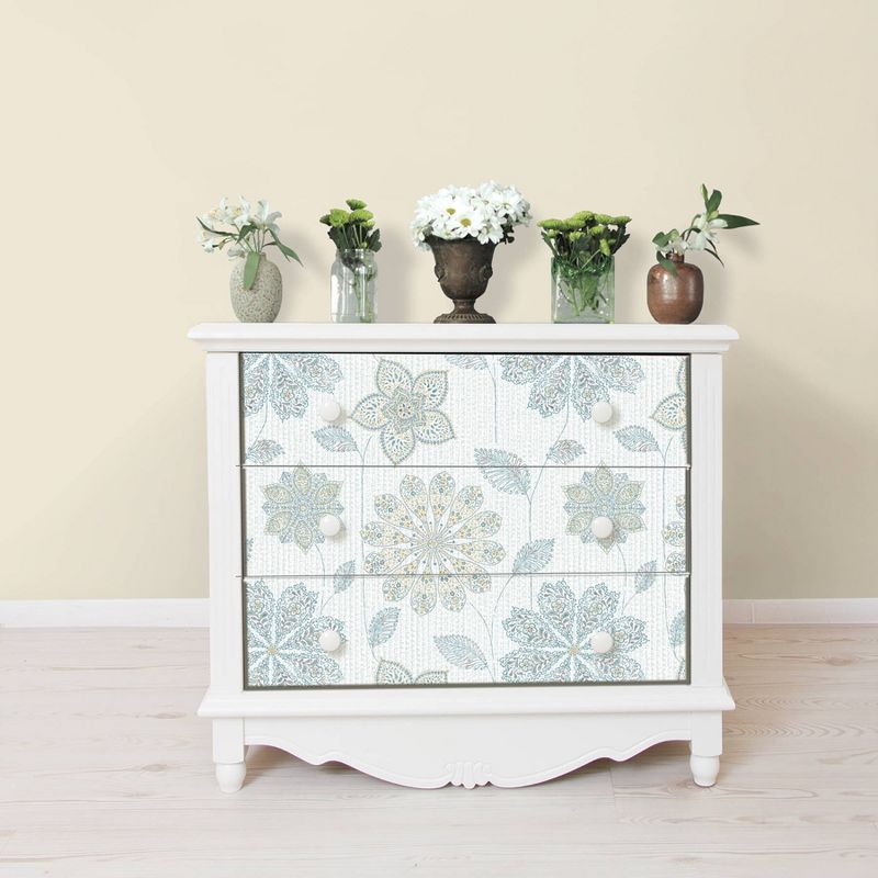 NuWallpaper Gypsy Floral Peel & Stick Wallpaper Blue