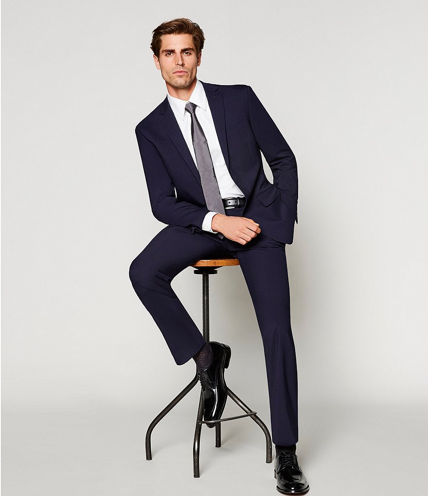 Murano Slim-Fit Solid Single-Breasted Wool Suit
