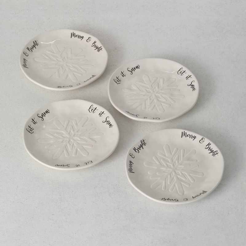 Blue Rose Polish Pottery Garland of Blue Dessert Plate