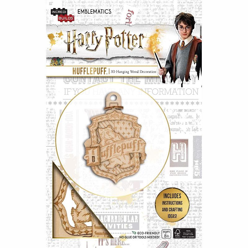 Incredibuilds Harry Potter Hufflepuff Emblematics Wood Model Kit