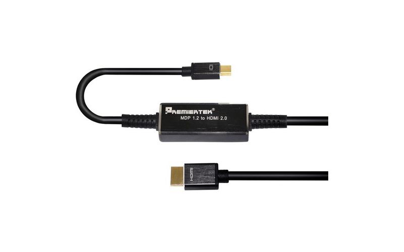 Premiertek DisplayPort DP 1.2a to HDMI 2.0 Converter Cable 4K2K 60Hz 6.56ft (2 Meter)