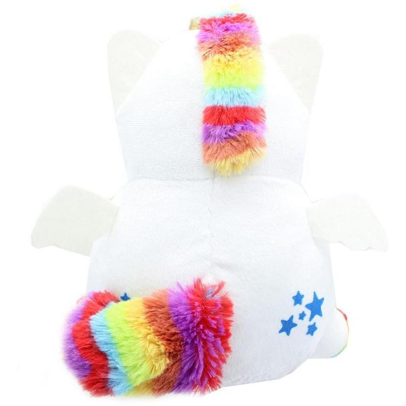 Se7en20 Glitter Galaxy 6-Inch Rainbow Hair White UniCow Collectible Plush