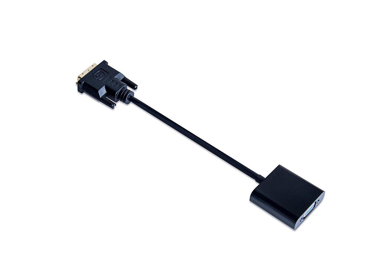 DVI-D to VGA Adapter Converter - 1080P Male to Female M/F Video Adapter Cable for DVI-D 24+1 for DVI Device, Laptop, PC to VGA Displays, Monitors, Projectors (DVI 2 VGA)