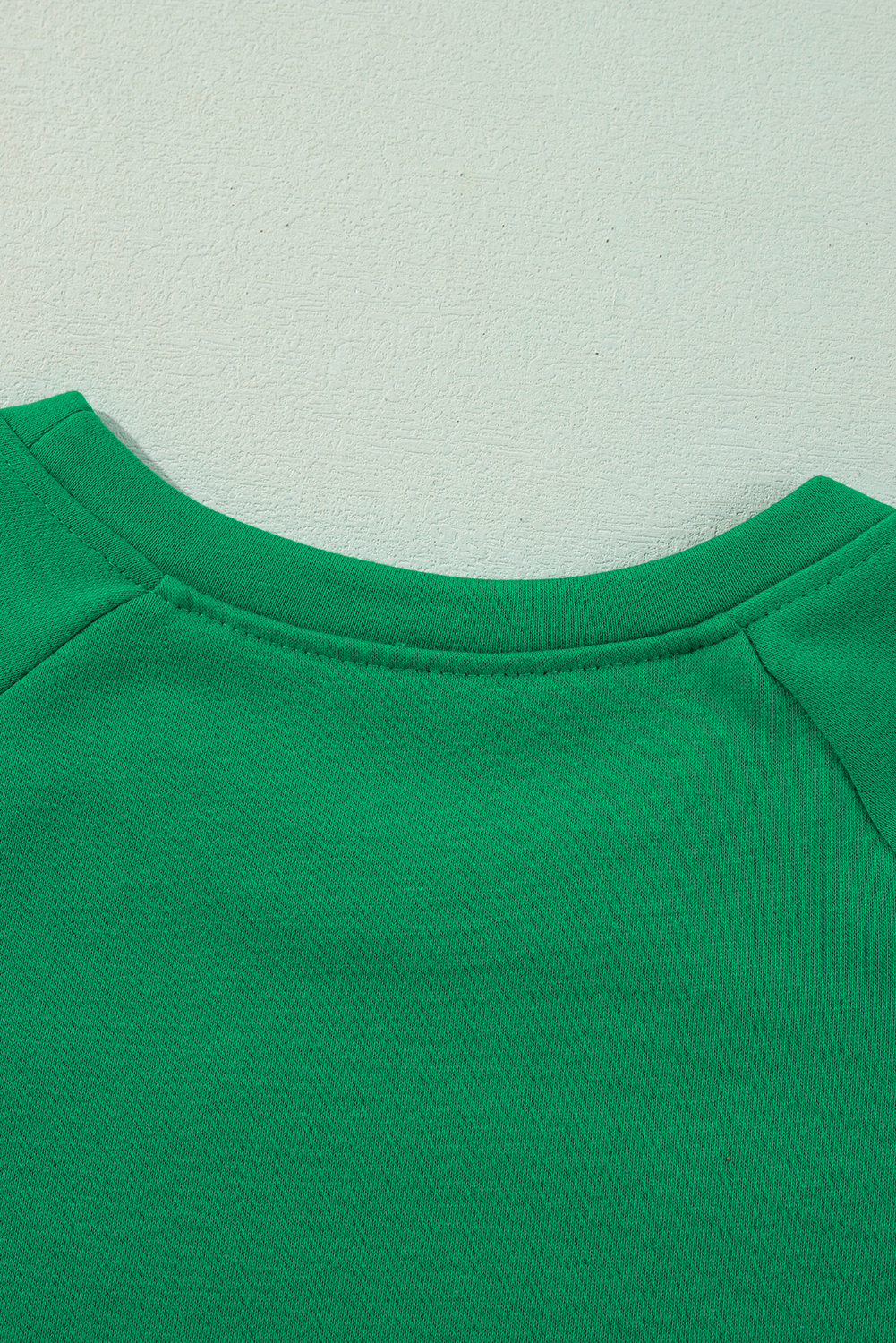 Green Sequin Christmas Candy Cane Graphic Pullover Sweatshirt