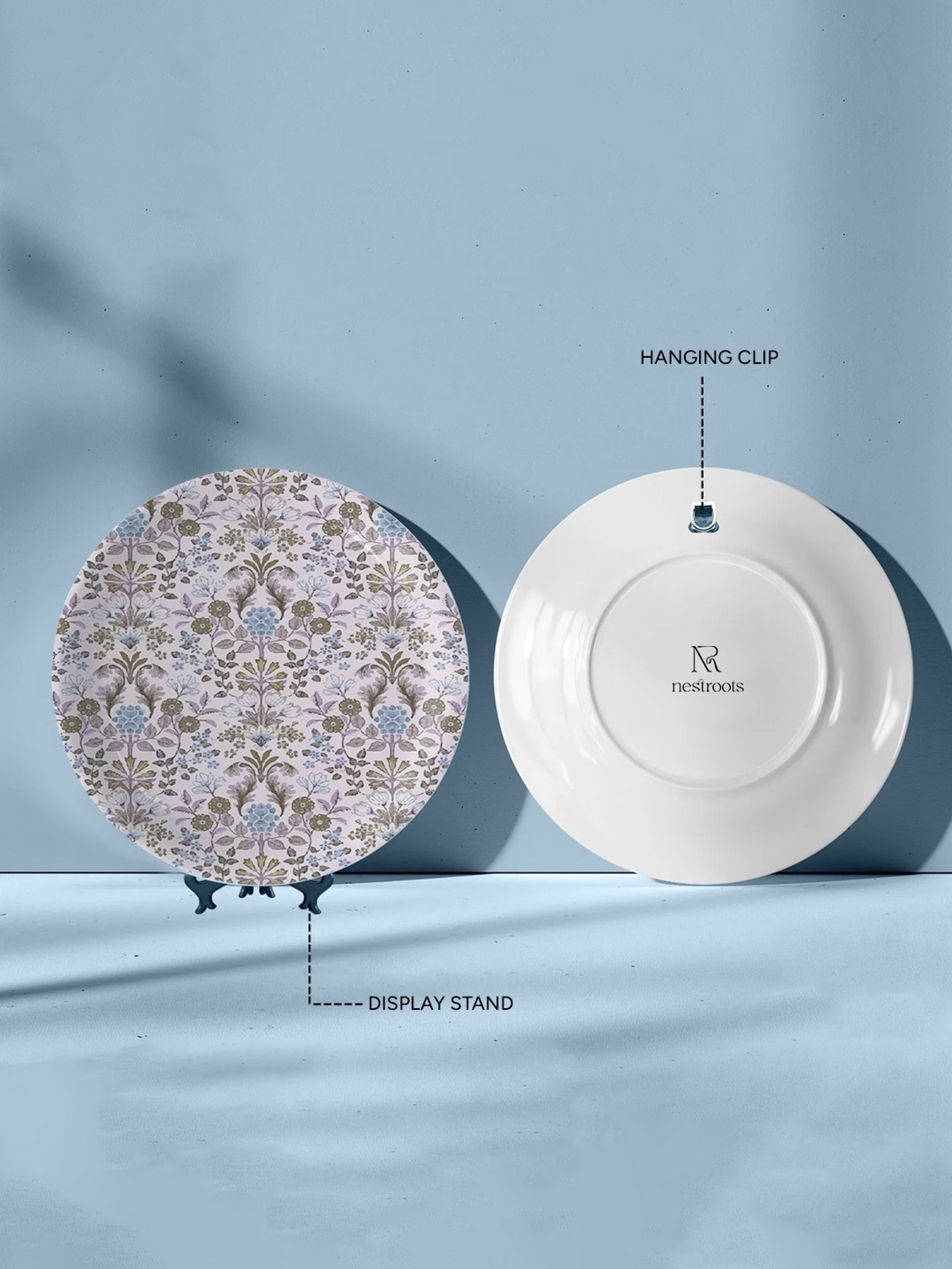 Nestroots Ethnic Designer Multicolor Porcelain Wall Plate